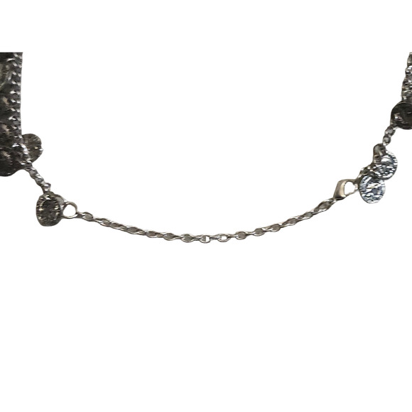 Vtg Mini Petite Francaise Republique Gold Tone Coin Long Necklace - Picture 5 of 5